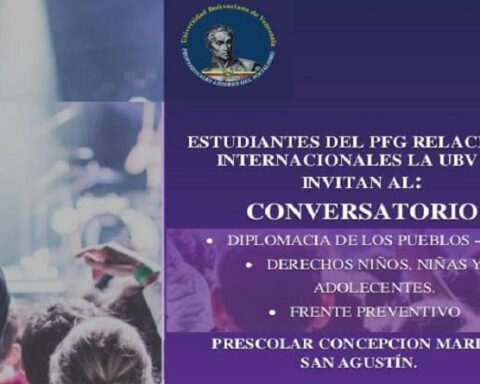 UBV invita a Conversatorio sobre Diplomacia de los Pueblos en San Agustín