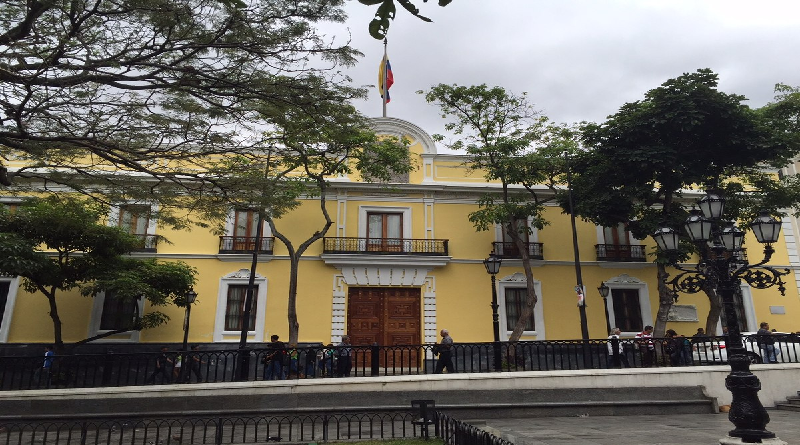 Vicepresidenta Delcy Rodríguez recibe al presidente Umaro Sissoco Embaló en la Casa Amarilla