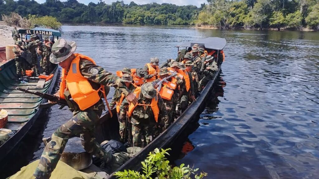 FANB disabled illegal mining camp in Parque Caura