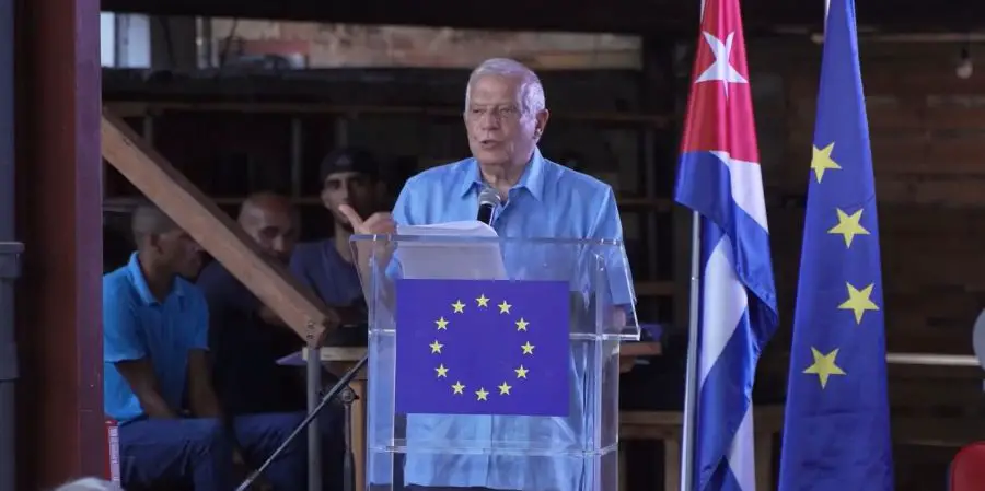 Josep Borrell durante su primer día de visita a Cuba