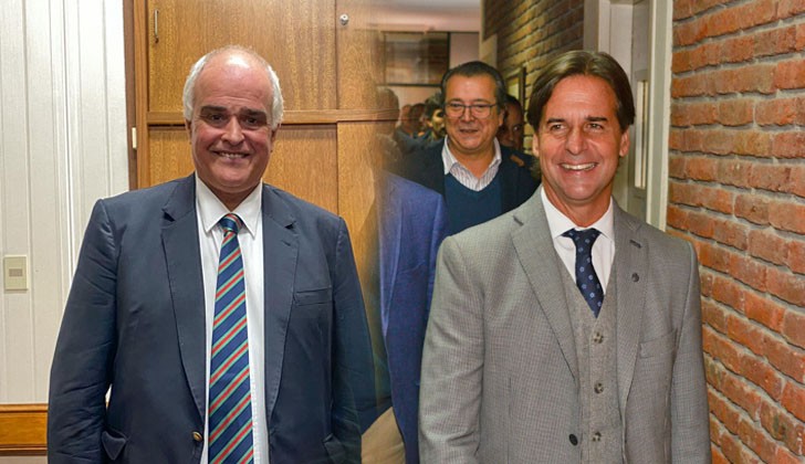 Lacalle supported his "friend" Penadés and minimized Romina Celeste: "I don't know the first person who denounced him"