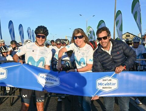 Movistar accompanied more than 1,200 cyclists at the Gran Fondo in Montevideo