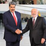 Presidents Maduro and Lula da Silva meet at the Planalto Palace