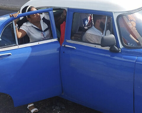 The official press exhibits the license plates of Cuban taxi drivers for alleged "abusive charges"