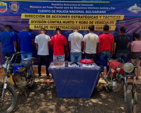 They caught nine from a cell of the Tren del Llano