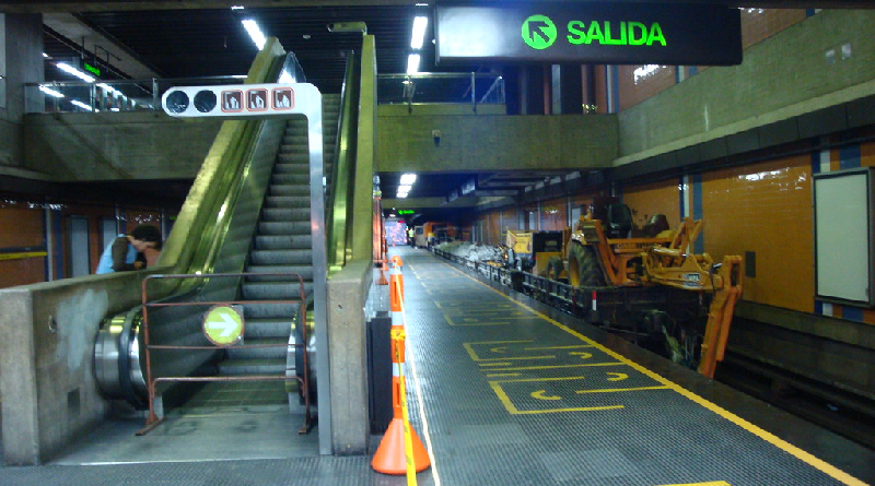 Supervisan trabajos de rehabilitación en la estación Altamira del Metro de Caracas