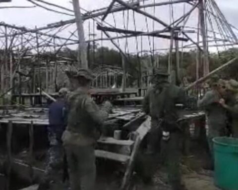 FANB dismantled another illegal mining camp in Parque Yapacana