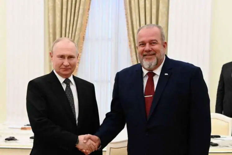 Vladímir Putin y Manuel Marrero
