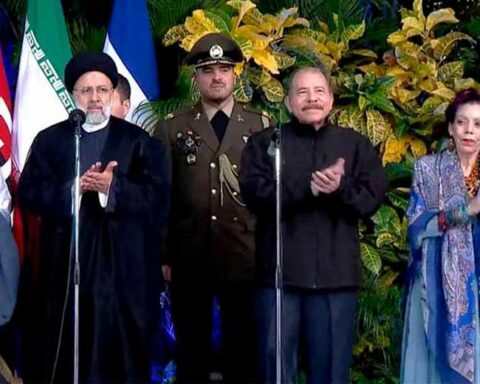 The President of Iran arrives in Nicaragua