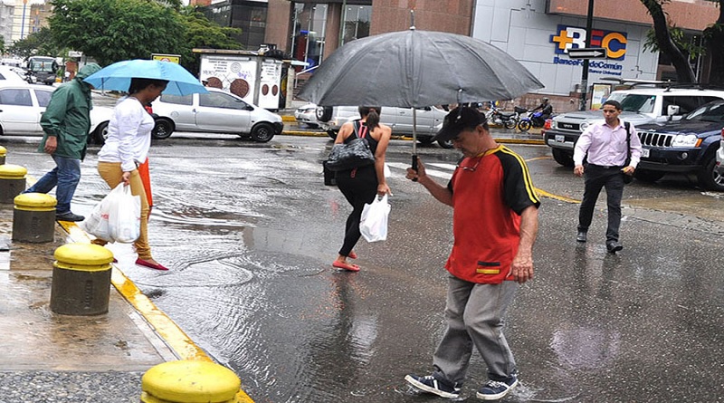 Inameh pronostica precipitaciones de intensidad variable en gran parte del país