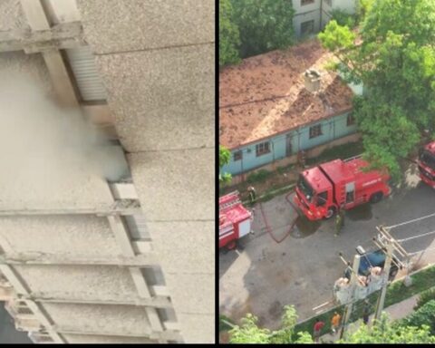 A fire in an apartment in Nuevo Vedado leaves two injured, one of them very serious
