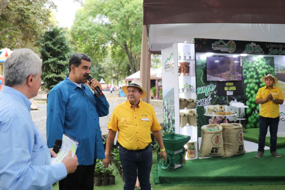 According to Maduro, his government has recovered coffee production in the country
