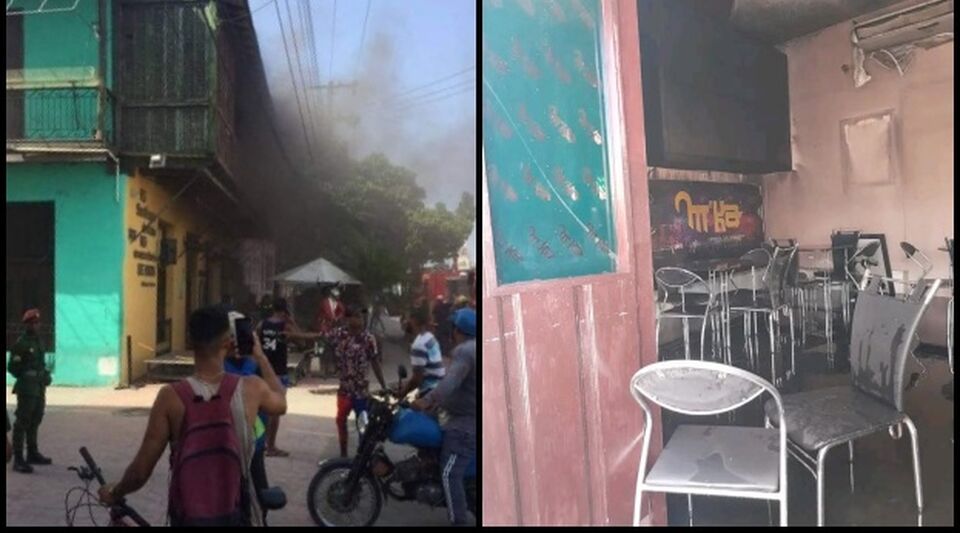 For the second time in four years a private bar burns down in Santiago de Cuba