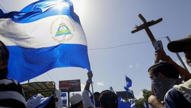 Nicaragua, durante las protestas sociales de 2018. Foto/Religión Digital