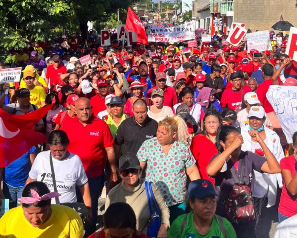 Red tide returned to the streets in Lara in support of Maduro