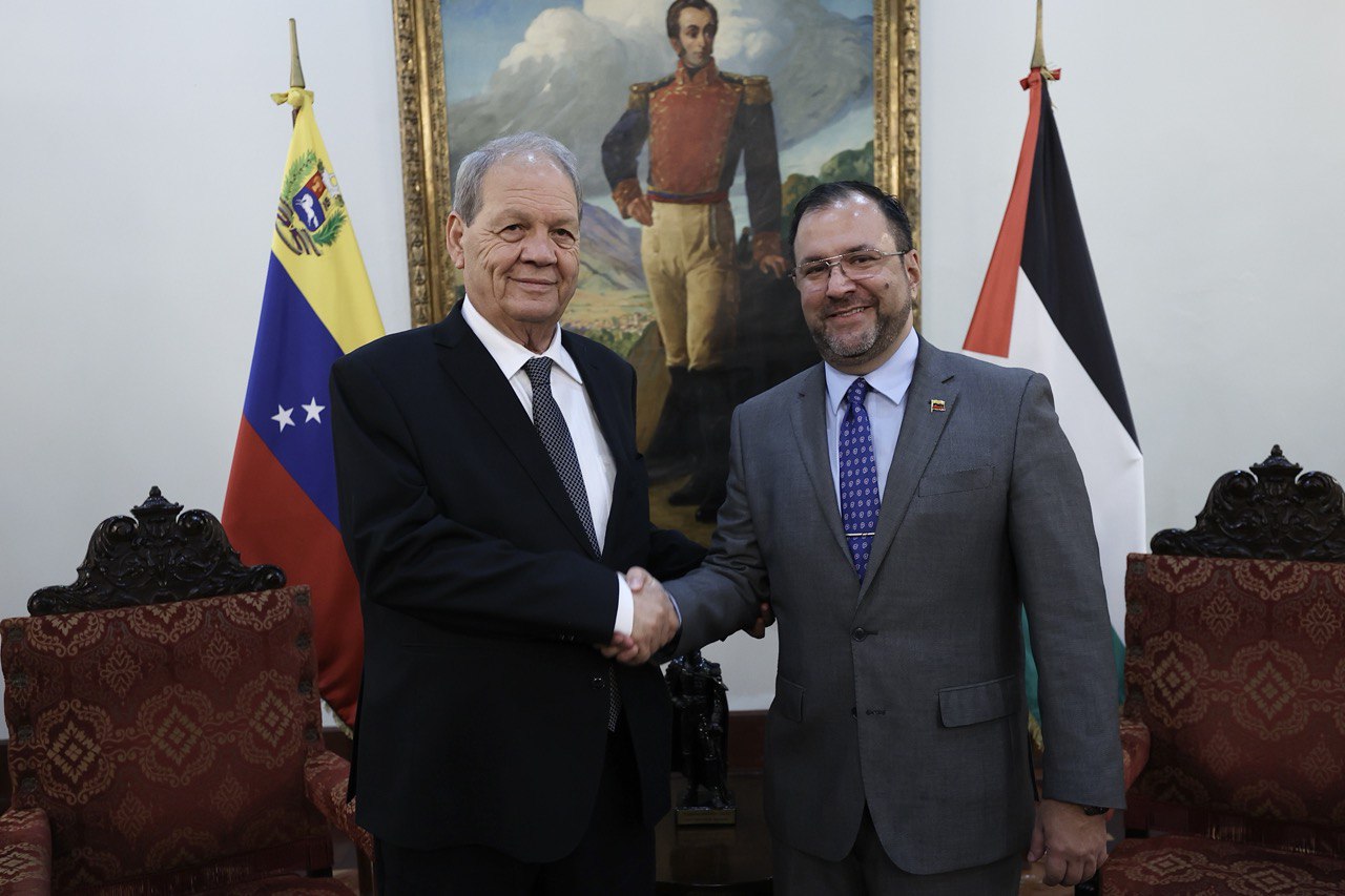 Venezuela ratifies its support for the struggle of the Palestinian cause