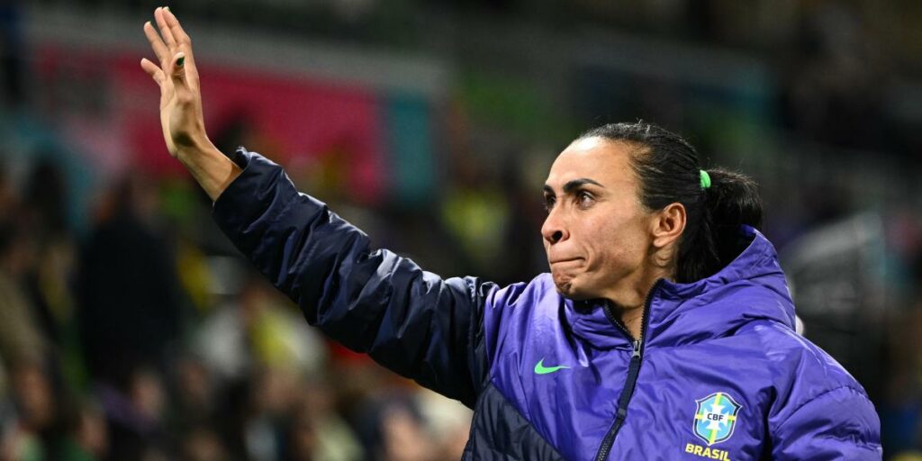 An icon announces that he is retiring after the Paris Games: "There will be no more Marta with Brazil"