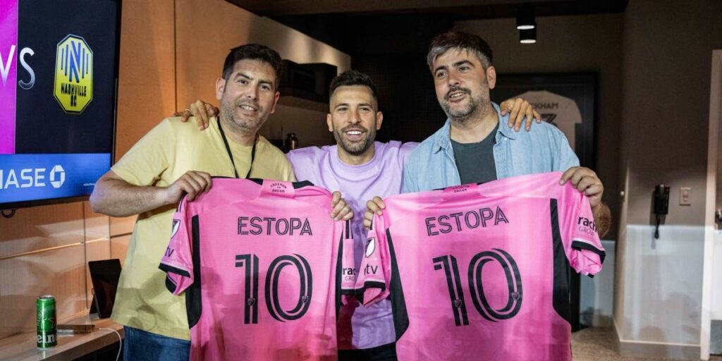 Estopa, in the Inter Miami locker room