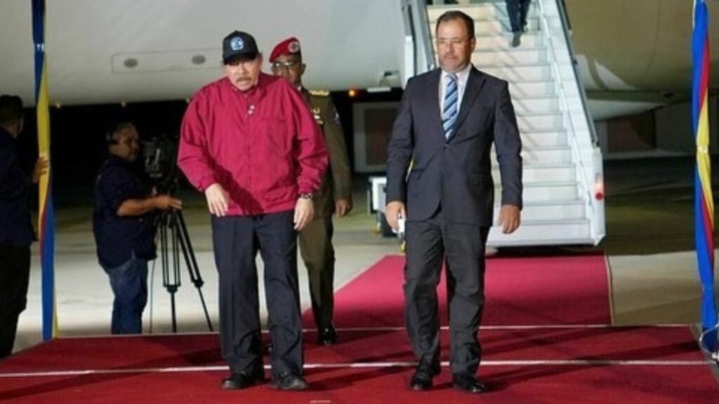 Ortega is in Venezuela to participate in the ALBA summit