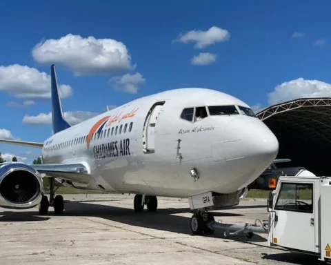 A Libyan charter flight arrives in Managua, with Africans heading to the United States