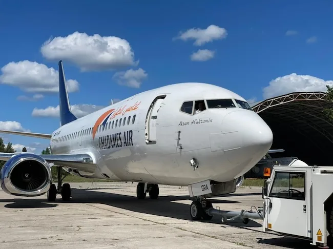 A Libyan charter flight arrives in Managua, with Africans heading to the United States
