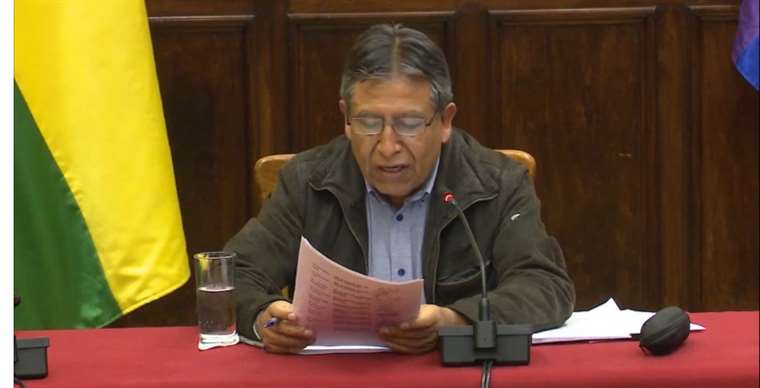 Choquehuanca evicts the Assembly and leaves the future of the judicial elections in the hands of the TCP