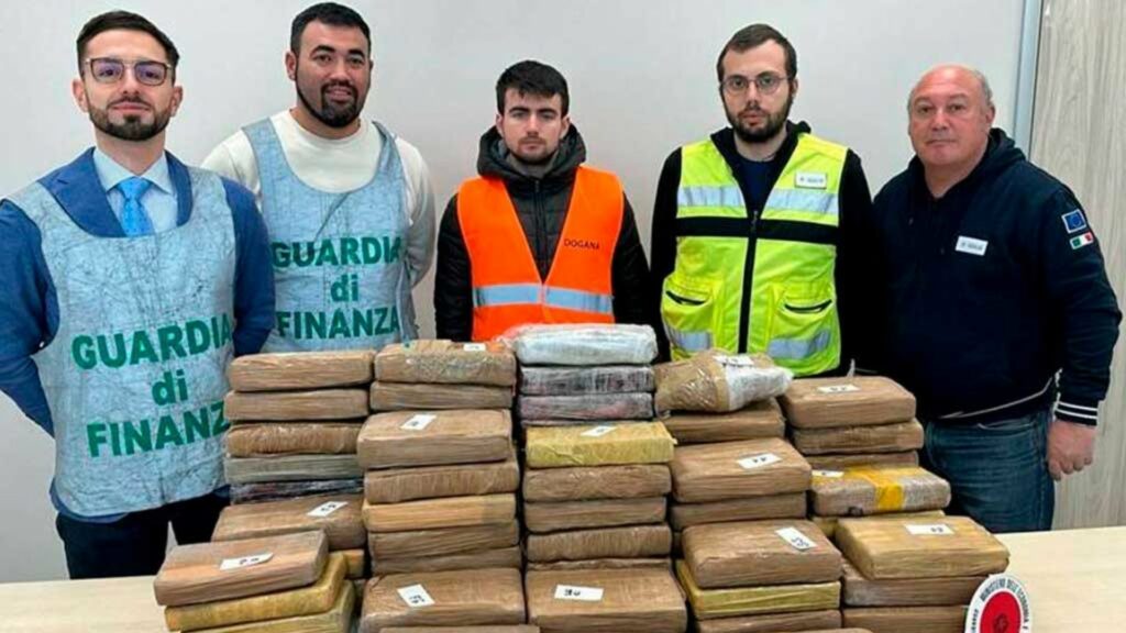 Shipment of 116 kilos of cocaine from Nicaragua is seized in Italy