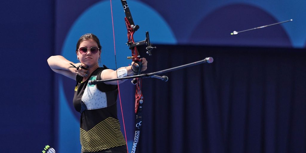 Ana Luíza Caetano and Marcus D'Almeida reach the round of 16 in archery