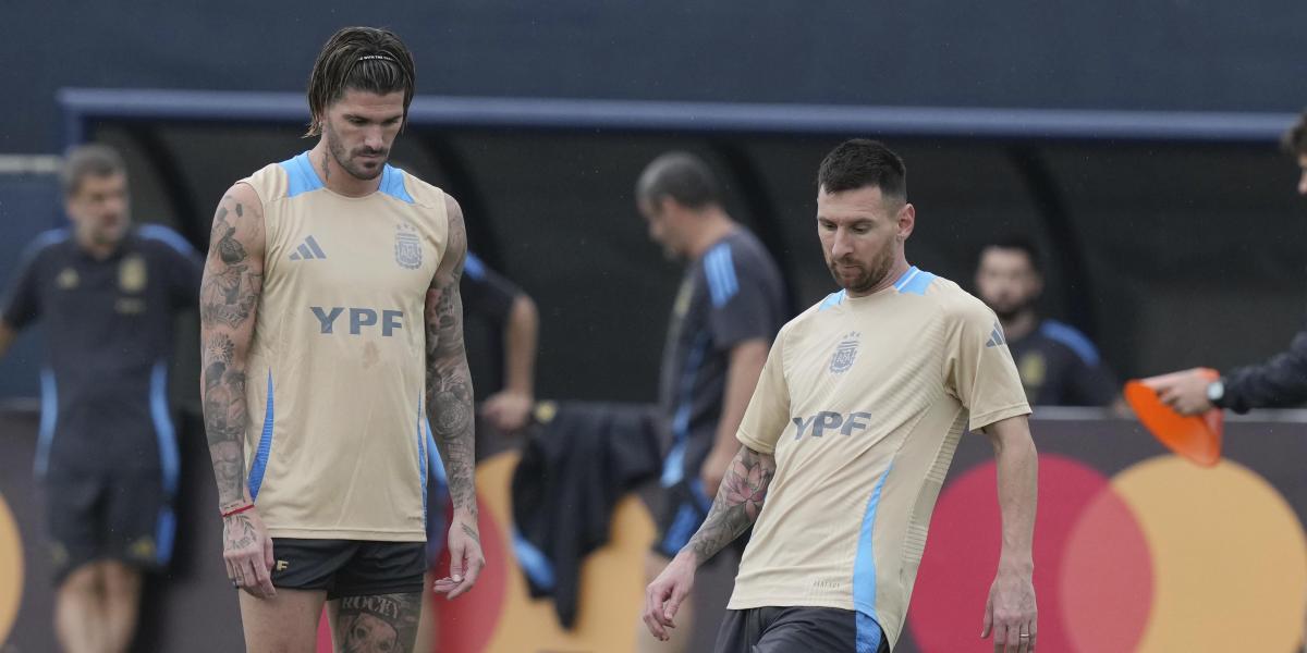 Argentina begins preparations for final against Colombia in Miami, without Montiel