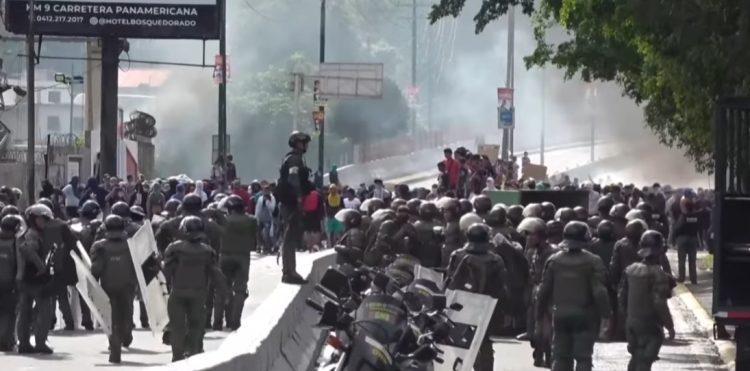 At least two people reported dead in Venezuelan protests