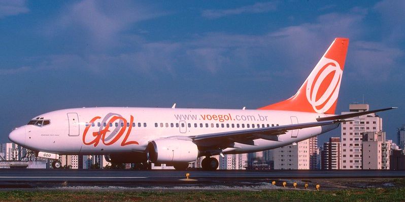 Un avión de la aerolínea brasileña Gol