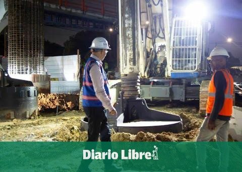 Drilling of the last pile of the Santo Domingo Metro is being carried out