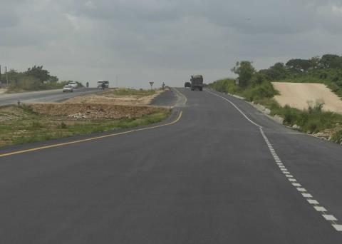 Ecological Avenue is paved up to the Pan-American Highway