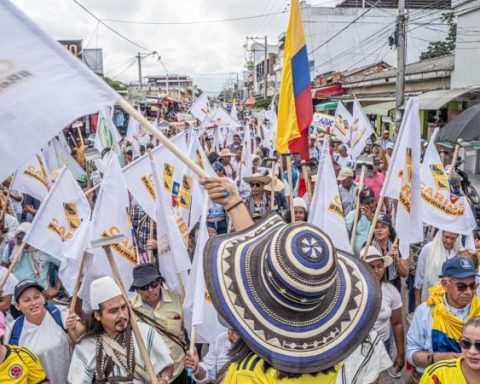 Farmers marched in support of the Petro government to back agrarian reform