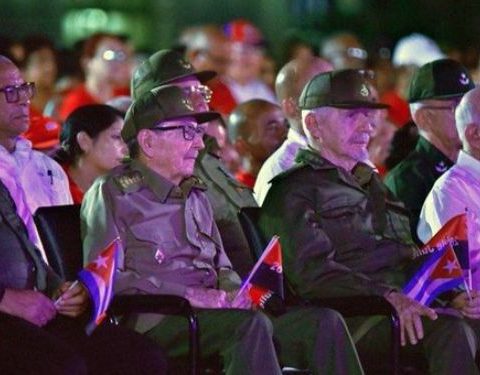Jerarcas del régimen cubano este 26 de julio