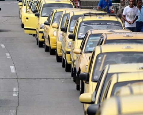 Taxis en Colombia.