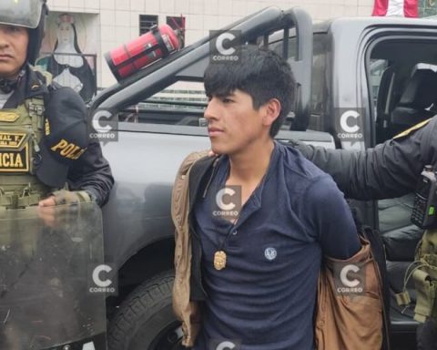 Huancavelican man arrested during protest against Dina Boluarte in Lima