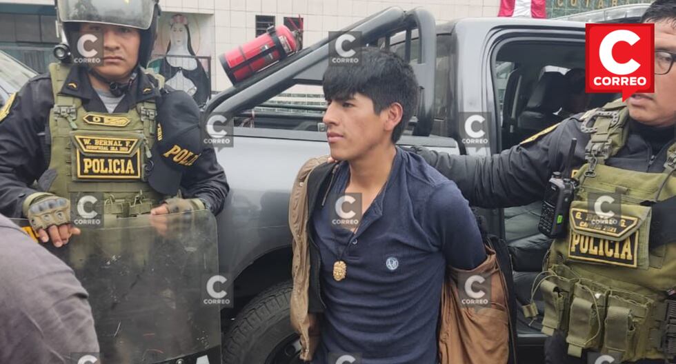 Huancavelican man arrested during protest against Dina Boluarte in Lima