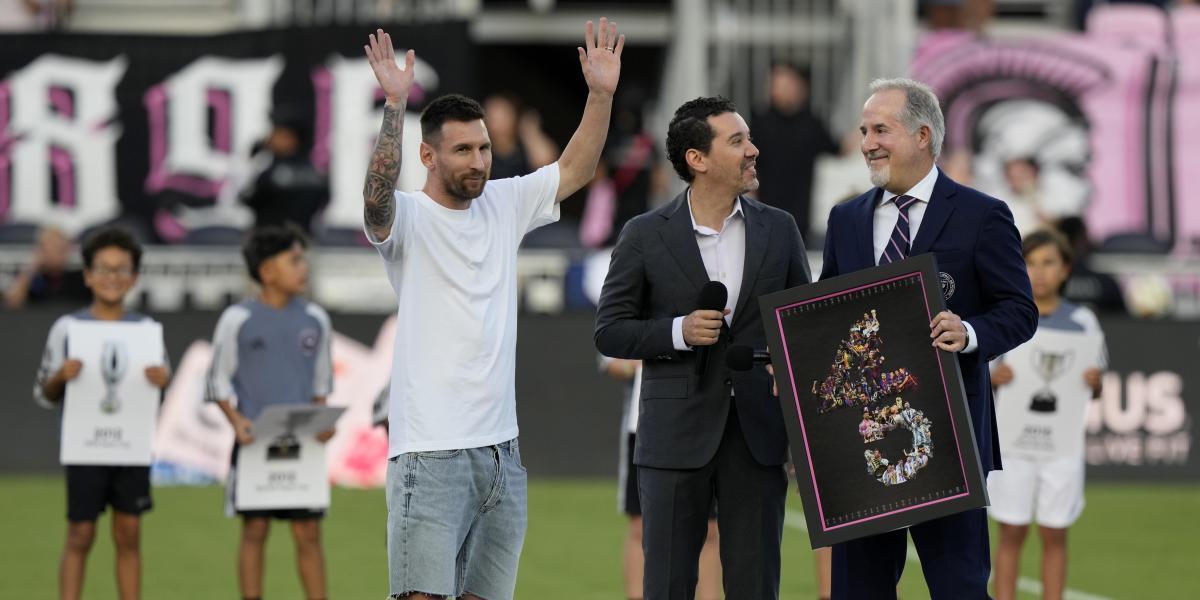 Inter Miami pays tribute to Messi