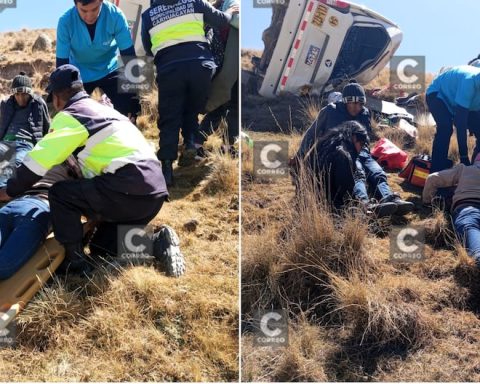 La Oroya: Family going to patron saint festival saved from dying in rollover