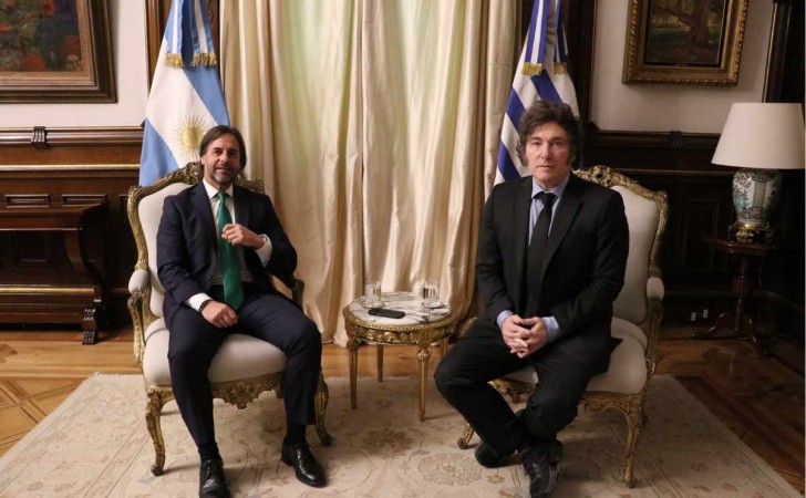 Lacalle and Milei met in the context of the World Jewish Congress in Buenos Aires