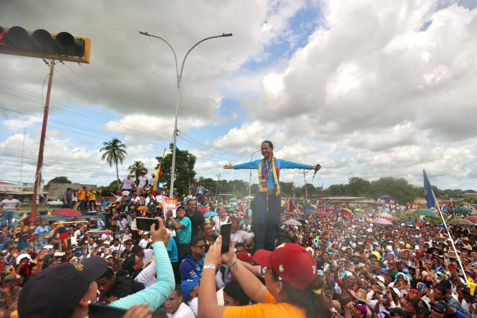 Maria Corina Machado from Monagas: On July 28th we will seal the return of our children