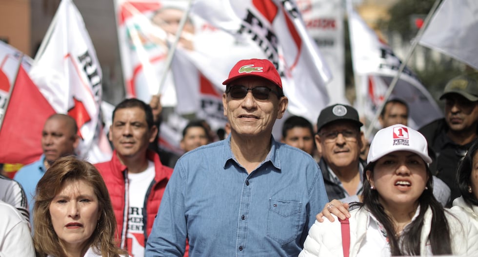 Martín Vizcarra marches against Dina Boluarte: “We protest in a strong but peaceful manner”