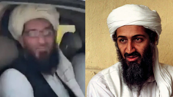 Amin ul Haq (izquierda) y Osama bin Laden. Foto: India Times.