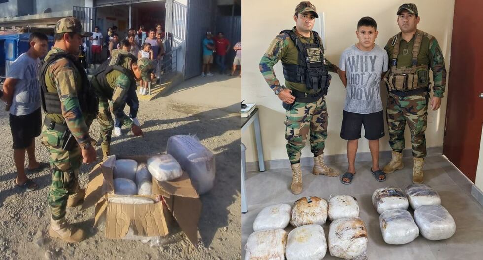 Piura: Package containing 31 kilos of drugs seized