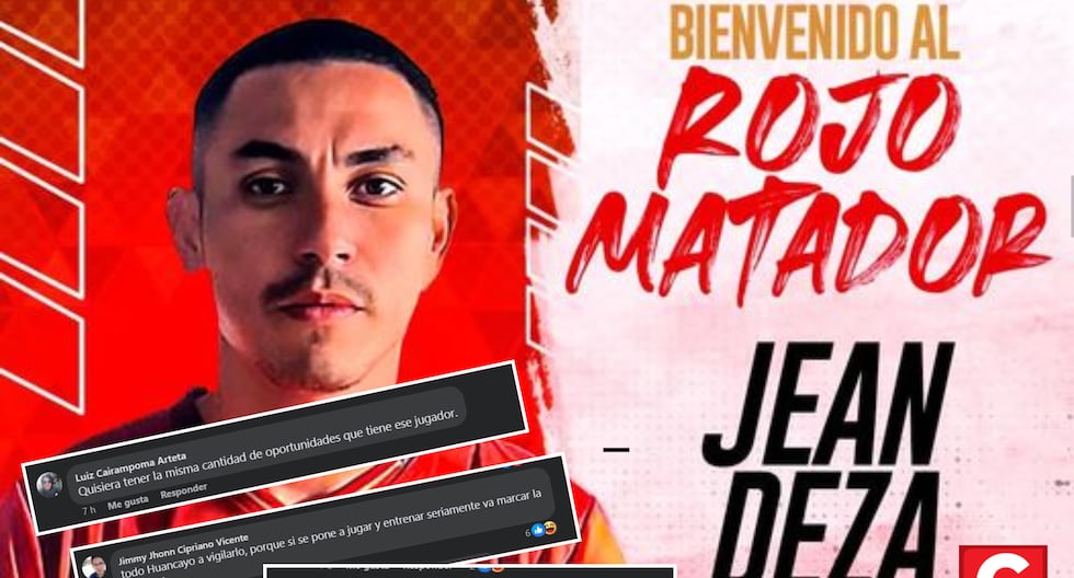 Sport Huancayo announces Jean Deza as a new hire and this is how netizens react