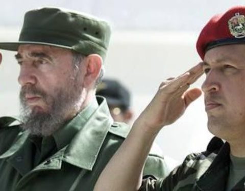 Fidel Castro y Hugo Chávez