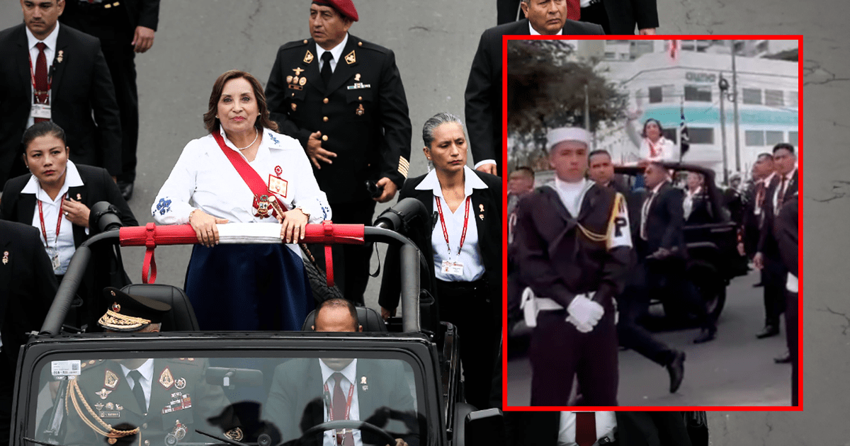 They scream "corrupt" to Dina Boluarte in Military Parade and she responds: "Your mom"