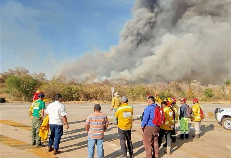 This Sunday, Bolivia has more than 10 thousand hot spots, 90% of them in Santa Cruz; the climatic conditions that favor fire are worrying