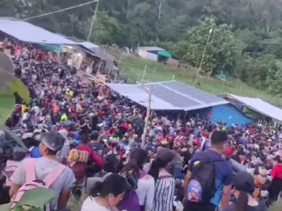 Los diez migrantes, intentaban cruzar la selva del tapón del Darién, en la frontera entre Panamá y Colombia.